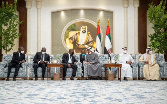 President of Republic of Angola, João Lourenço with new Leader of the UAE