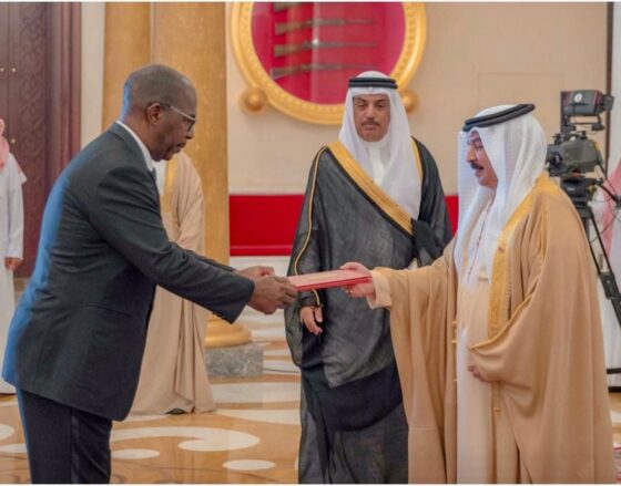 Albino Malungo accredited to the Kingdom of Bahrein as a non-resident Ambassador