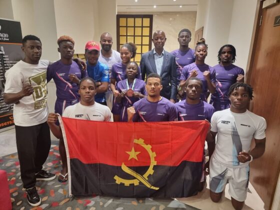 Ambassador  OF Reoublic of Angola in UAE says farewell to the Angola youth MMA national team